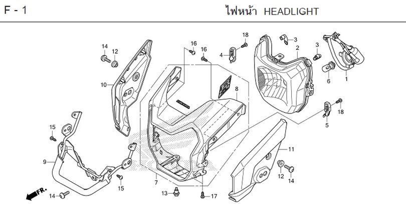 F-1 HEADLIGHT