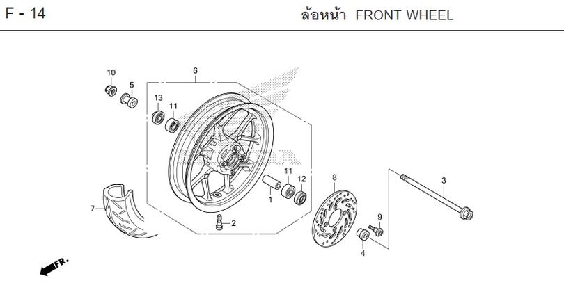 F-14 FRONT WHEEL
