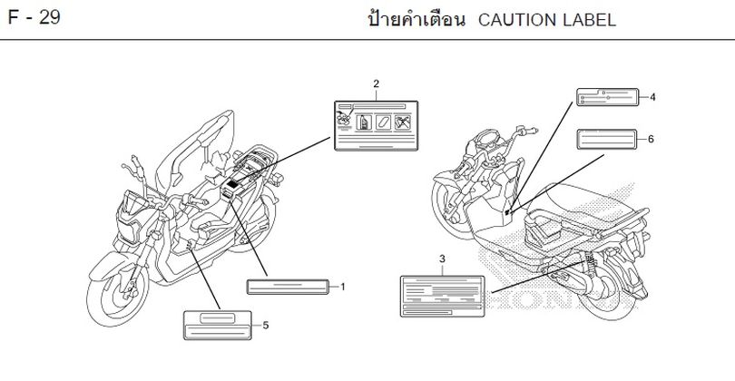 F-29 CAUTION LABEL