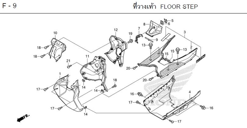 F-9 FLOOR STEP