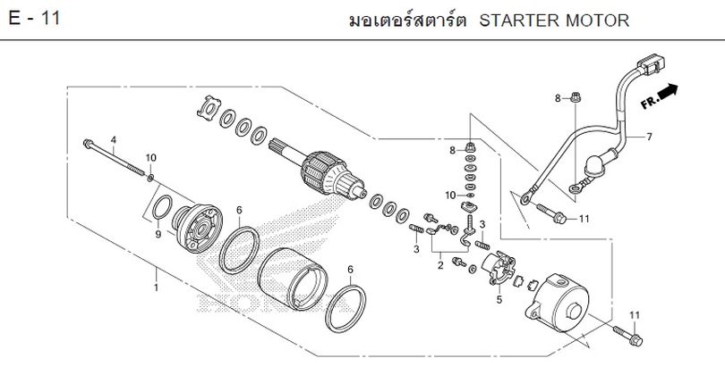 E-11 STARTER MOTOR