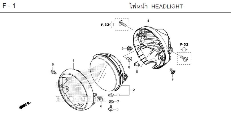 F-1 HEADLIGHT