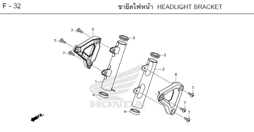 F-32 HEADLIGHT BRACKET