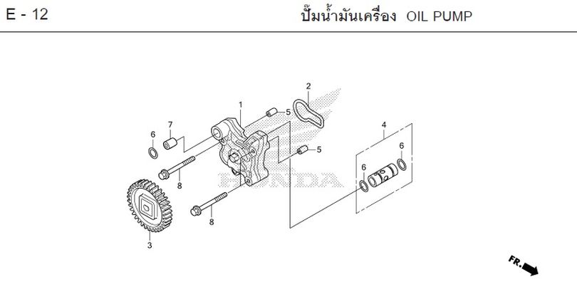 E-12 OIL PUMP