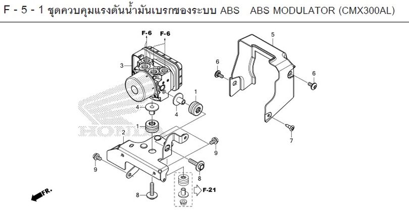 F-5-1 ABS ABS MODULATOR (CMX300AL)