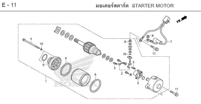 E-11 STARTER MOTOR