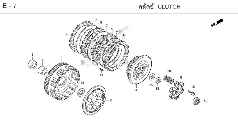 E-7 CLUTCH