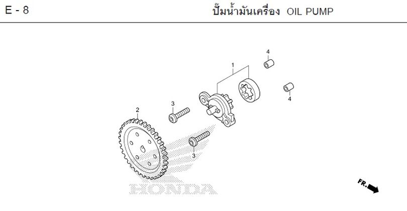 E-8 OIL PUMP