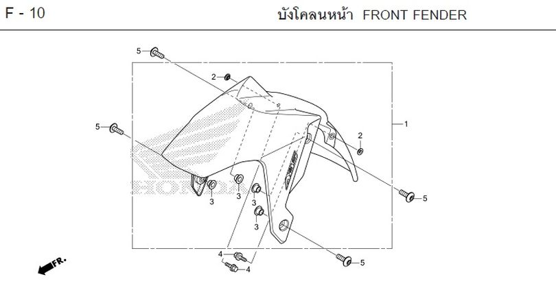 F-10 FRONT FENDER