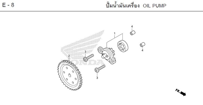E-8 OIL PUMP