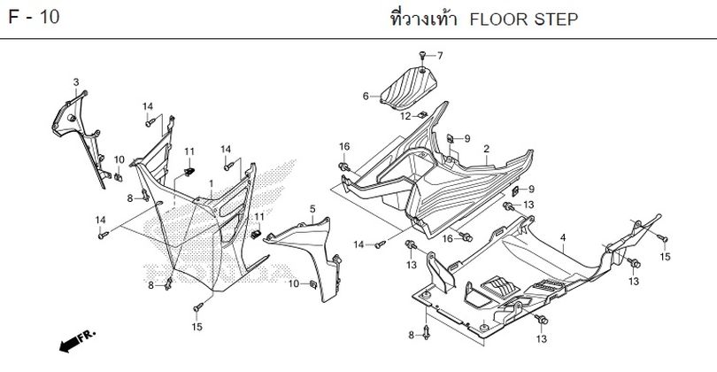 F-10 FLOOR STEP