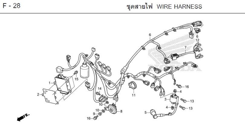 F-28 WIRE HARNESS