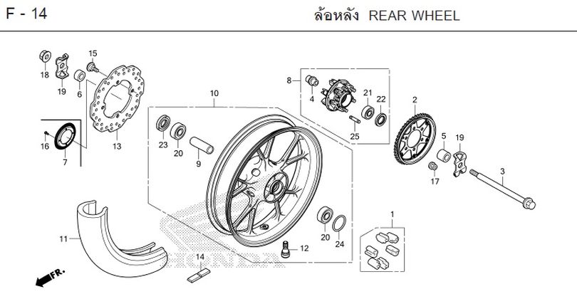 F-14 REAR WHEEL
