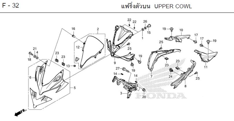 F-32 UPPER COWL