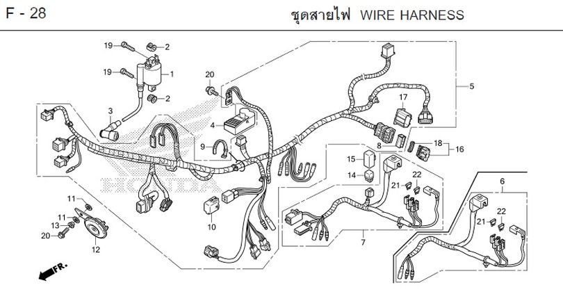 F-28 WIRE HARNESS