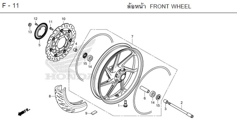 F-11 FRONT WHEEL