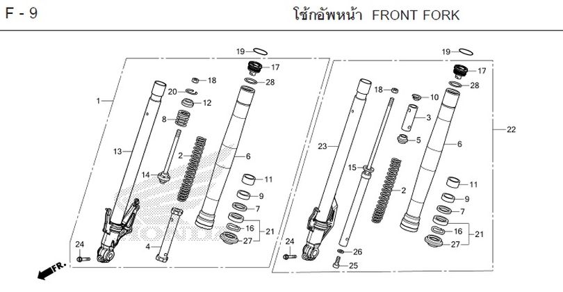 F-9 FRONT FORK