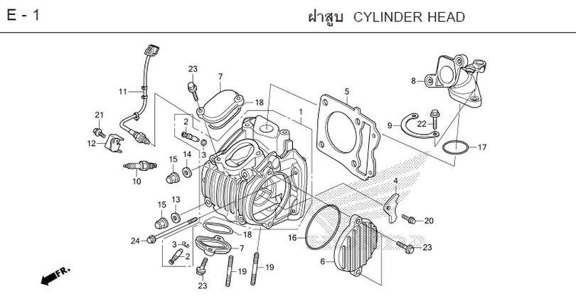 E-1 CYLINDER HEAD
