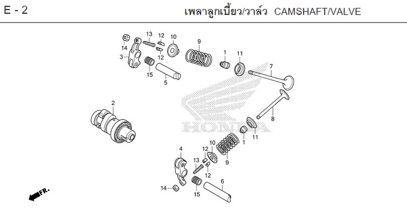 E-2 CAMSHAFT/VALVE