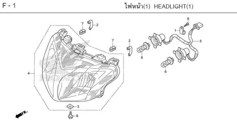 F-1 HEADLIGHT(I)