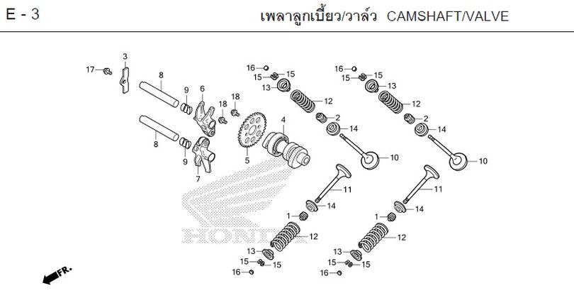 E-3 CAMSHAFT/VALVE