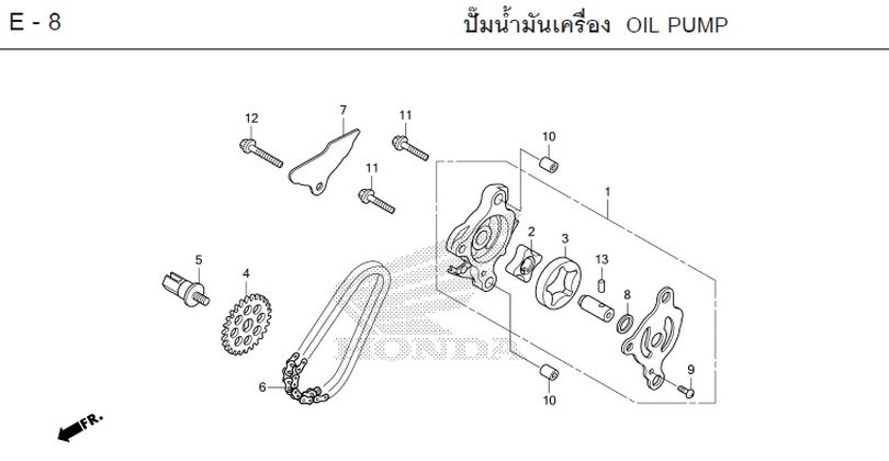 E-8 OIL PUMP