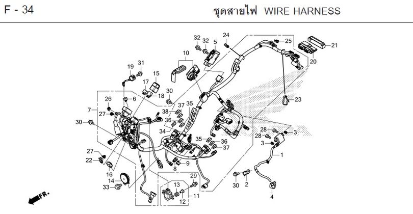 F-34 WIRE HARNESS