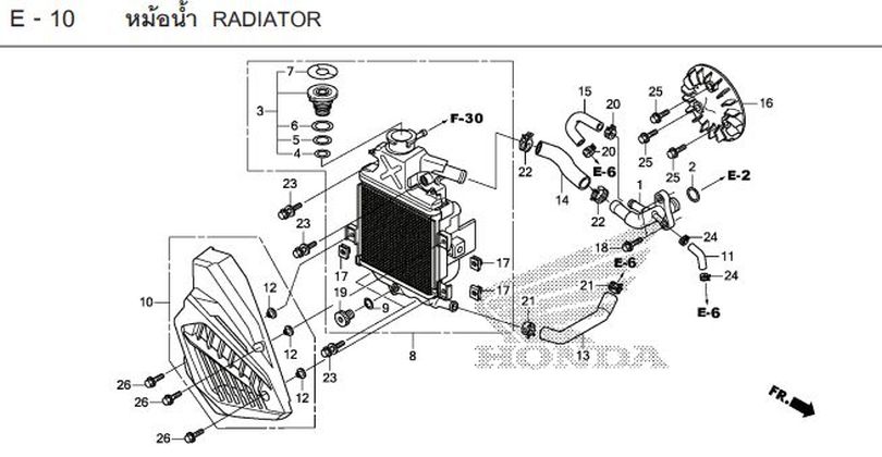 E-10 RADIATOR