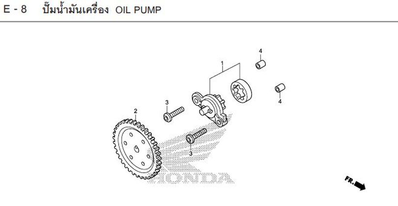 E-8 OIL PUMP
