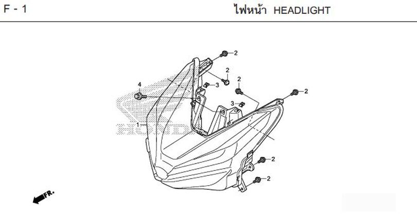 F-1 HEADLIGHT