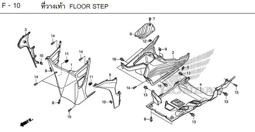 F-10 FLOOR STEP