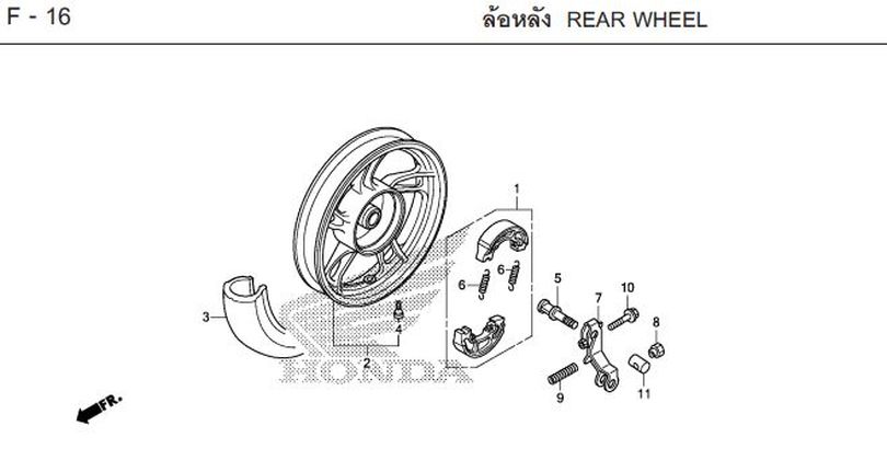 F-16 REAR WHEEL