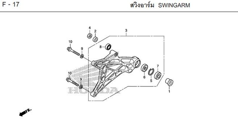 F-17 SWINGARM