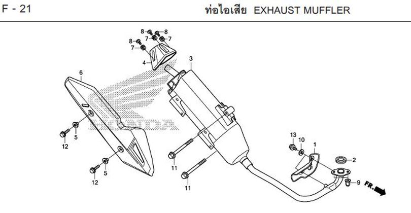 F-21 EXHAUST MUFFLER
