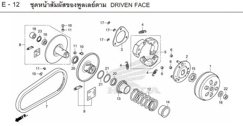 E-12 DRIVEN FACE