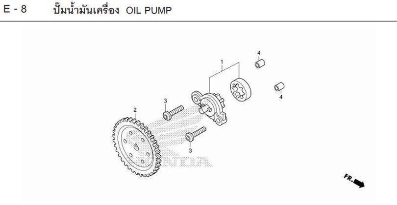 E-8 OIL PUMP