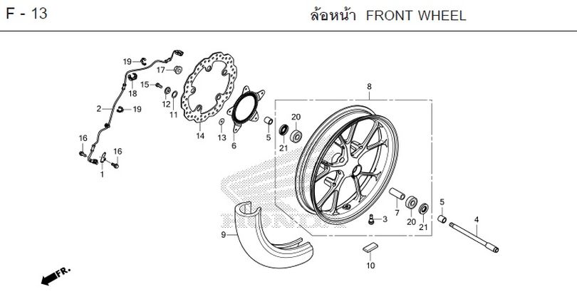 F-13 FRONT WHEEL