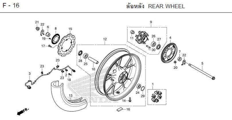 F-16 REAR WHEEL