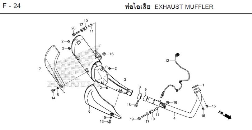 F-24 EXHAUST MUFFLER