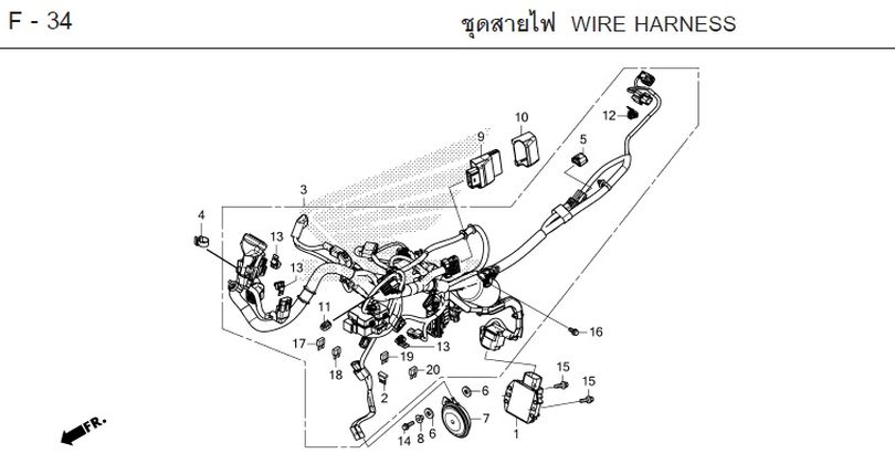F-34 WIRE HARNESS