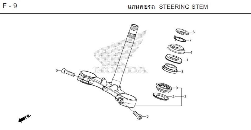 F-9 STEERING STEM