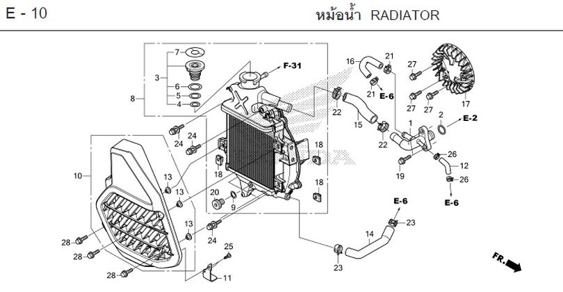 E-10 RADIATOR