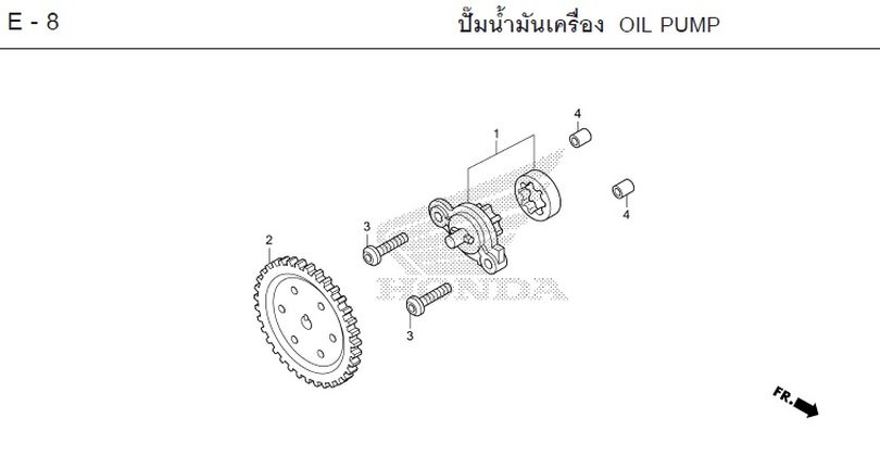 E-8 OIL PUMP