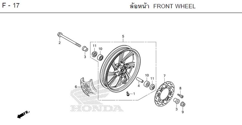 F-17 FRONT WHEEL