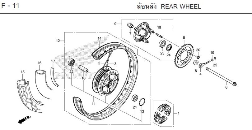 F-11 REAR WHEEL