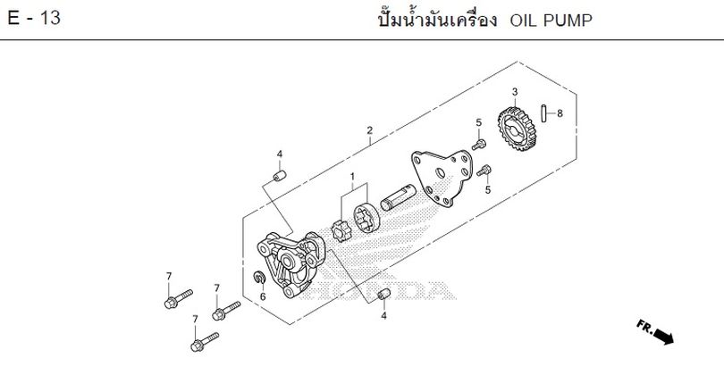 E-13 OIL PUMP