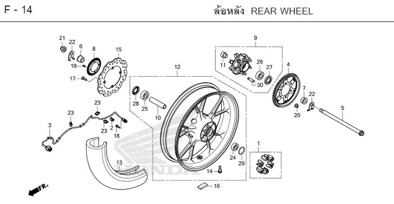 F-14 REAR WHEEL