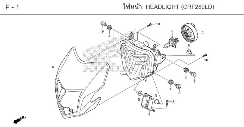 F-1 HEADLIGHT (CRF250LD)