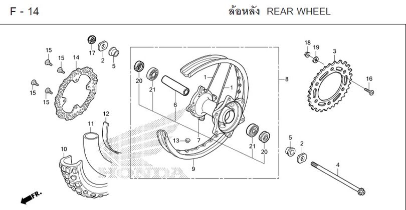 F-14 REAR WHEEL