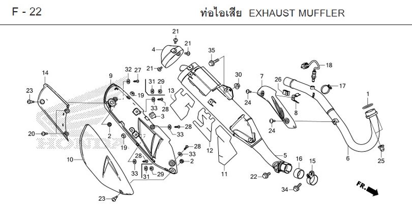 F-22 EXHAUST MUFFLER